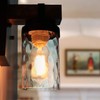 Eumyviv Clear Hammered Glass Lamp Shade Replacement with 1-5/8-Inch Fitter