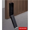 No-Drill Magnetic Horseshoe Door Stop Door Stopper Black 2ea