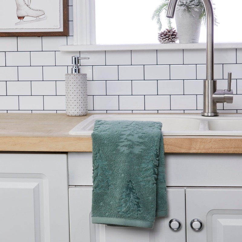 SKL Home Fall/Winter/Christmas Wispy Trees Hand Towel 2pc Set for