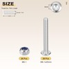METALLIXITY Furniture Connector Bolt Nut(M6-1x45) 40Pcs, Silver Tone, 304 Stainless