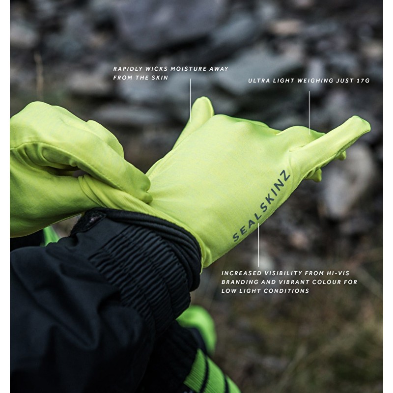 SEALSKINZ Lightweight Woven Glove Suitable to be Worn As a