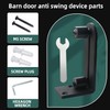 Akso Aoyupe Barn Sliding Door Floor Fixed Rails, Adjustable Stay