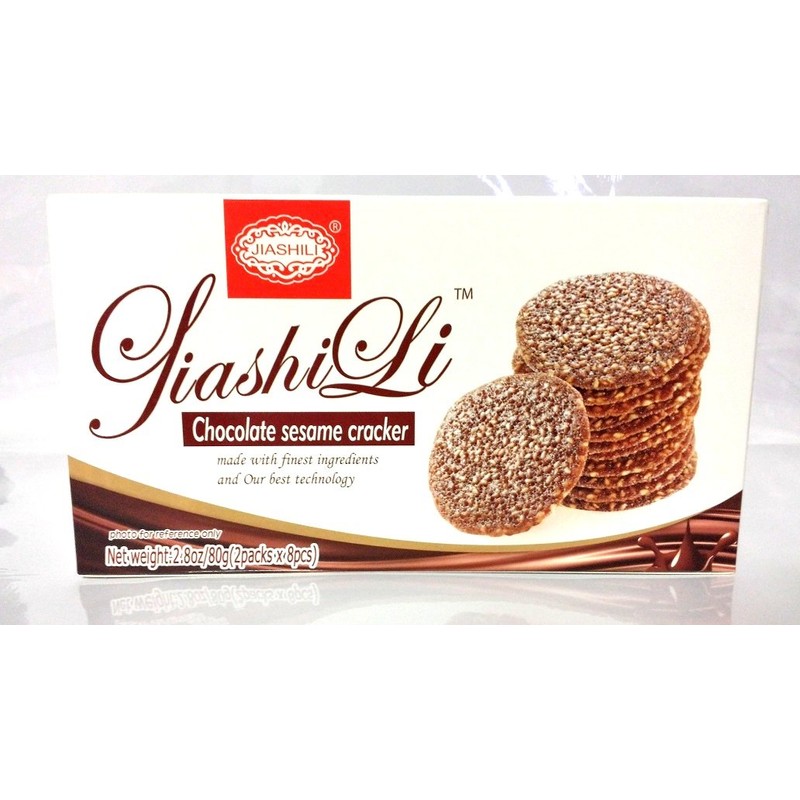 Jiashili Chocolate Sesame Cracker (2.8oz/80g)