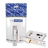 XFORT® Polished Chrome Euro Profile Sashlock 75mm, Euro Sash Lock