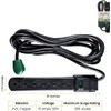GoGreen Power Inc. (G-16106MSBK-2) 6 Outlet Surge Protector, 6FT Cord,