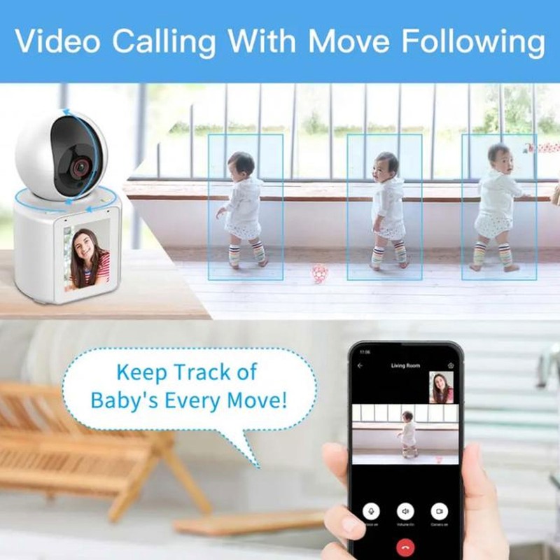 Video Calling Camera 2.8 Inch Screen HD 1080P 2.4G WiFi