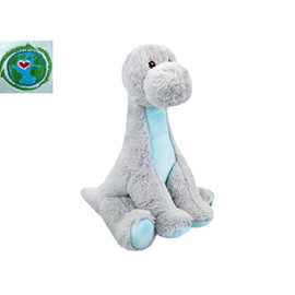 Grey Eco Plush Diplodocus - 23 cm (1 Pc.) - Adorable Stuffed Dino, Perfect For Earth-loving Kids & Dinosaur Lovers