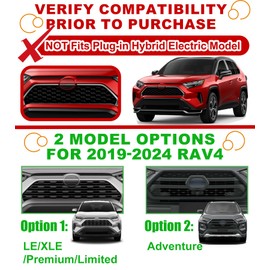 LED Grille Lights for 2019-2024 Toyota RAV4 Front Grill Light DRL Accessories 2022 2021 2020 2023 (Amber, LE XLE Premium Limited)