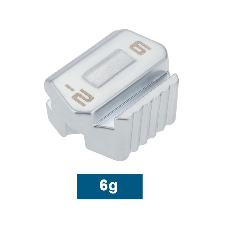 eMagTech 1 Piece 6g Golf Weight Metal Plate Sliding Screw