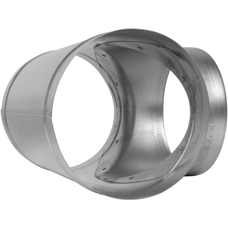8" Inch T-Shape Ducting Splitter - 90 Degree Galvanized Steel