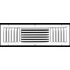 HVAC Premium 24''w X 6''h 3-Way Aluminum Curved Blade Adjustable
