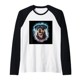 Impressive Rottweiler Raglan Baseball Tee