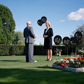 Memorial Remembrance Balloons 30 Pieces 12" Black Funeral Themed Memorial Decorations Funeral Helium Remembrance Release Balloons for Heavenly Celebrations, Anniversaries, Remembrance Events