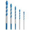 5PCS Tungsten Carbide Masonry Drill Bit Set with Carbide Tips,