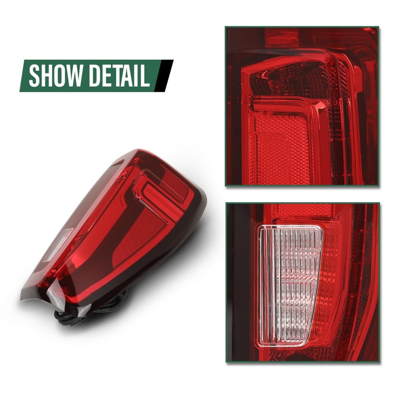 LQI LED Tail Light Assembly Right Passenger Side Compatible with