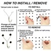 Right Arrange Steel Pegboard Hooks 50-Pack 1in J-Hook, Black -