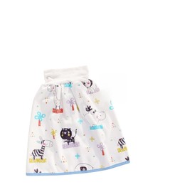 Hohopeti 1Pc Pure Cotton Nappy Skirt for Boy Girl Reusable Pee Training Clothes Comfortable Folding Design for Years Old Durable Easy to Wash