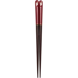 Ishida 10214 Smile Cat Chopsticks, Made in Japan, Red 7.1 inches (18 cm)