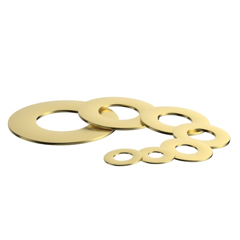 170 PCS M2 - M8 Copper Flat Washers,Brass Gaskets