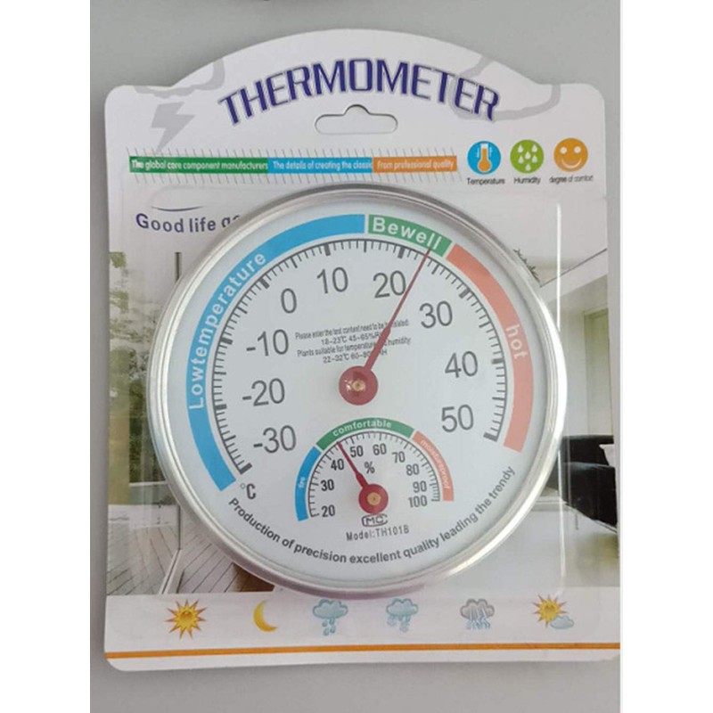 MayGreeny Analog Thermometer Hygrometer High Precision Pointer Hygrothermograph for Indoor