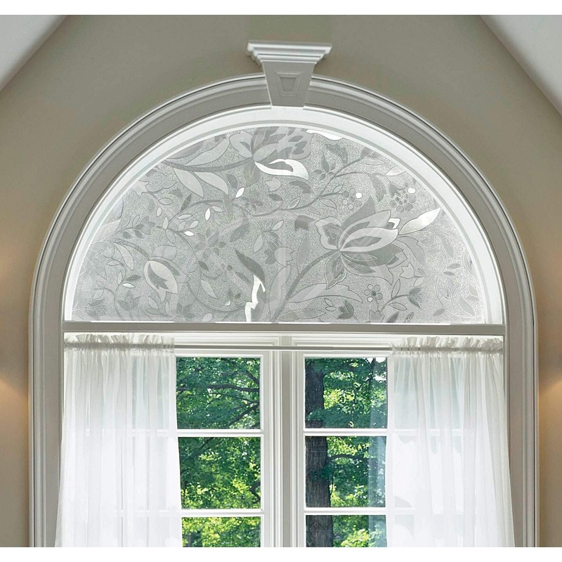 Autotech Park Precut Arched Window Film, Floral Series 5 Design,