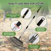 Coopvivi Rake Heavy Duty 6FT Long Garden Rake , 18.5