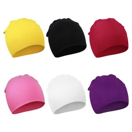 DRESHOW BQUBO 6 PCS Bebé Beanie Sombrero Recién Nacidos Pequeño Sombrero para Bebés Niños Niña Gorros
