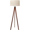 LEPOWER Wood Tripod Floor Lamp, Mid Century Standing Lamp, Modern