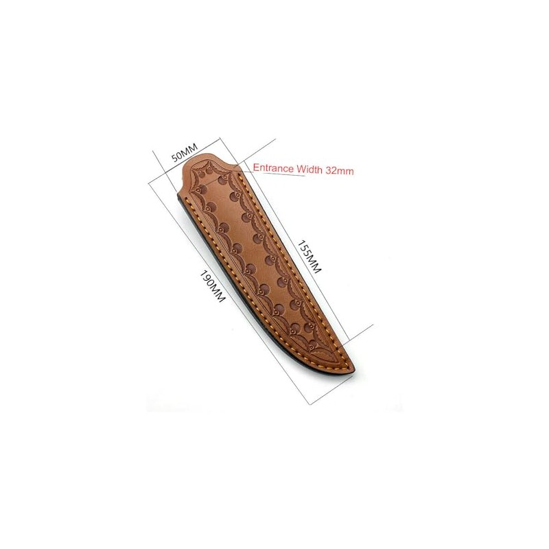 Leather Sheath Fixed Blade Straight Knife Leather Sheath Scabbard Pouch