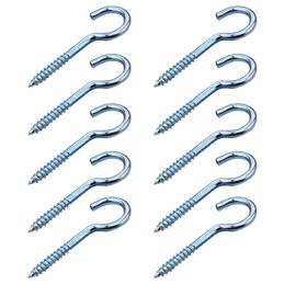 Heavy Duty Large Size Screw Hooks, Ceiling Hooks, Cup Hooks