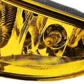 DNA Motoring Luz Antiniebla Delantera del Parachoques, Ámbar, FL-ZTL-183-AM [compatible con Honda Civic DX HX 04-05]