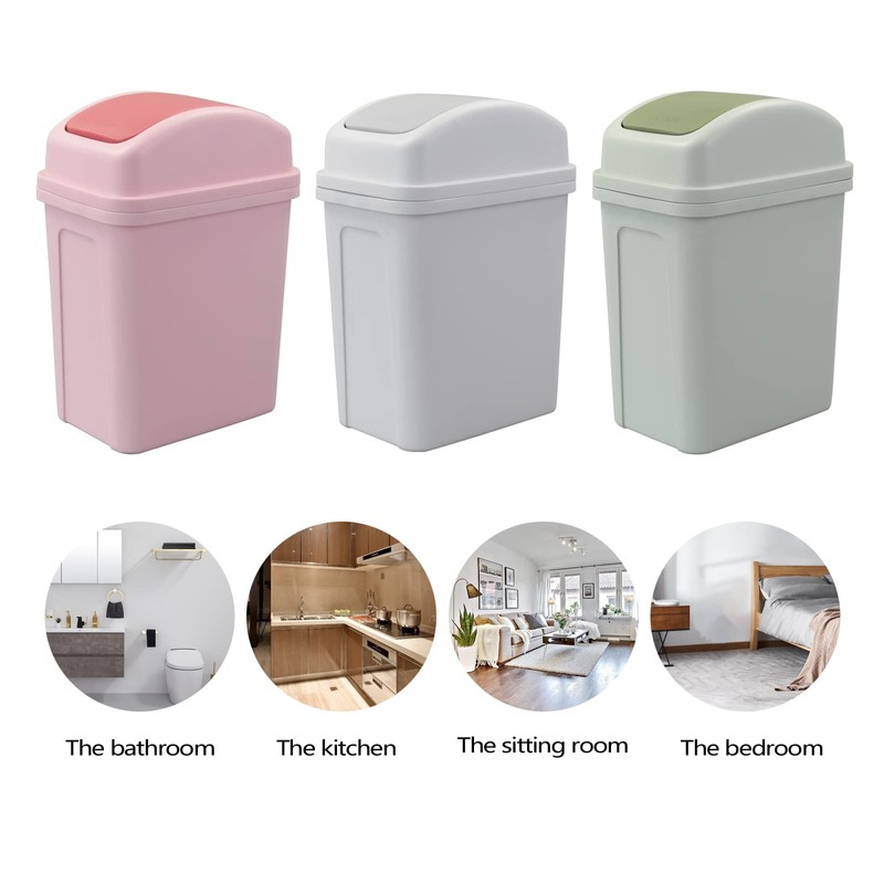 Innouse Cubo de Basura Pequeño de 7 Litros con Tapa