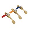 6PCS Refrigerant Angled Compact Ball Valve Fit for R410A R134A