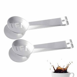 2 Pack Tea Bag Squeezer Tongs Tea Bag Strainer Tea Bag Spoon Mini Sugar Clip Kitchen Bar Ice Cubes Tools Stainless