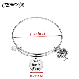 CENWA La mejor pulsera Busia Ever para regalo para mamá y abuela