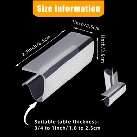 36 Pieces Table Skirting Clips Clear Tablecloth Clips for Indoor Outdoor Events Wedding Meeting Party Picnic Banquet