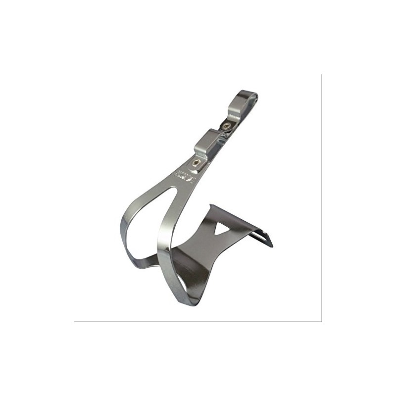 Migashima Manufacturing Toe Clip Steel Deep Twin, Silver/L 528-00812