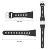 FITVII Silicone Watch Band Compatible FINO 2 Fitness Tracker, Quick