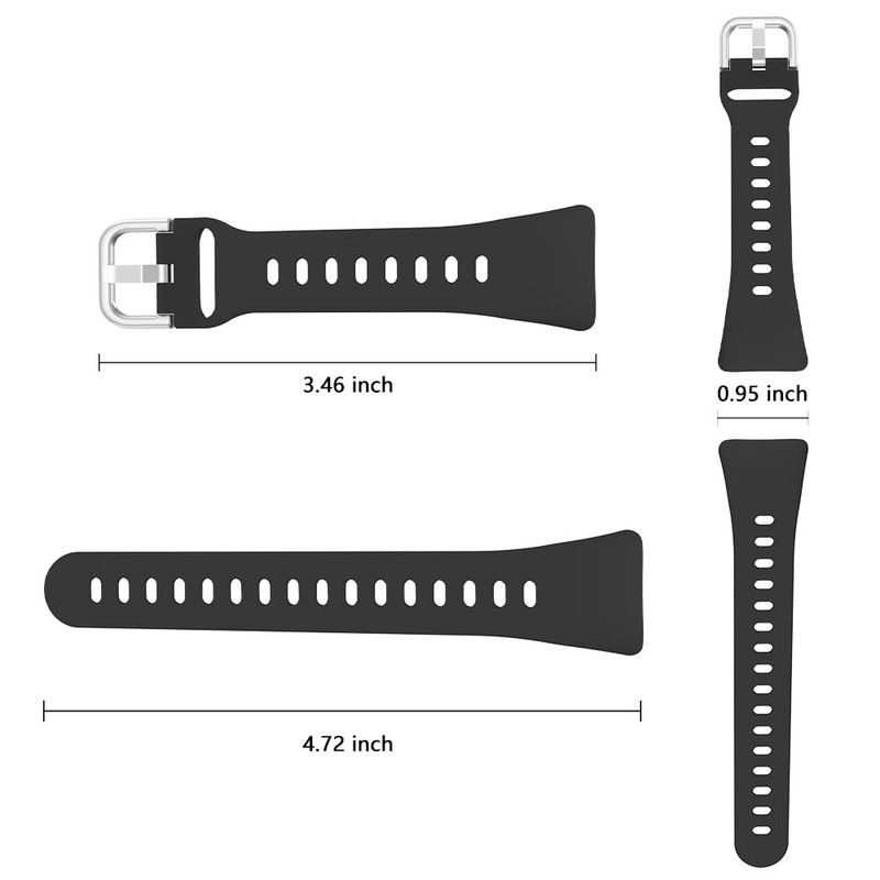 FITVII Silicone Watch Band Compatible FINO 2 Fitness Tracker, Quick