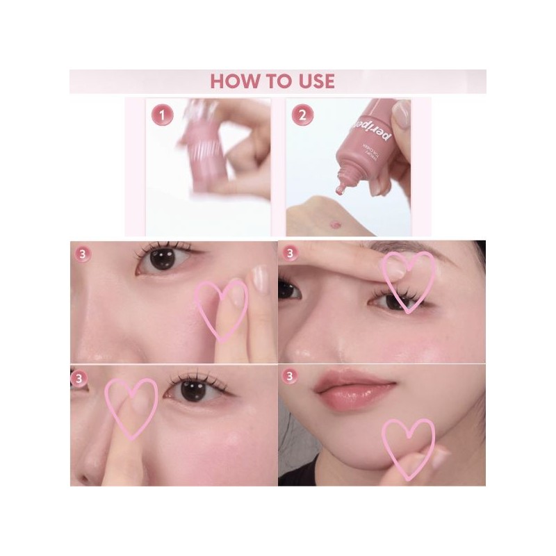 PERIPERA Syrupy Tok Cheek 9g, Color:#07 Fruffy Pink