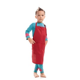 LISSOMPLUME Unisex Kids Art Smock Children Painting Bib Apron Craft Wear Kit with 2 Roomy Pockets for Kitchen Classroom