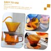 SHINEOFI 1 Set Coffee Dripper Durable High Borosilicate Funnel with