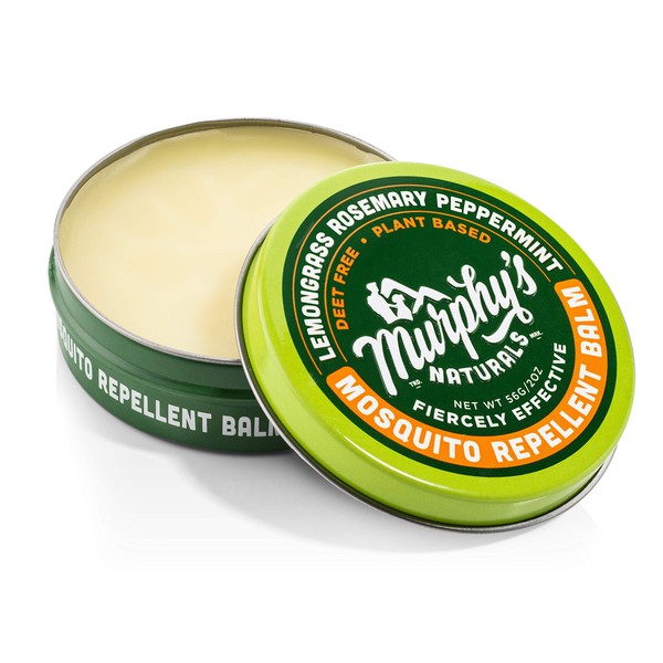 Murphy's Naturals Mosquito Repellent Balm | Plant Based, All Natural Ingredients | DEET Free | Travel/Pocket Size | 2oz