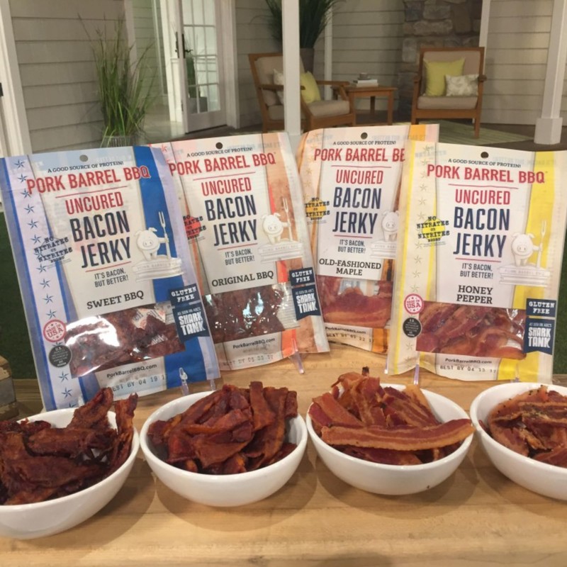 Pork Barrel BBQ Old-Fashioned Maple Bacon Jerky - Uncured Snacks,