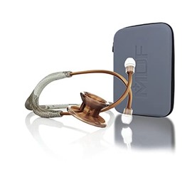 MDF Desert Hero Cyprium MD One Epoch Lightweight Titanium Stethoscope, Adult, Desert Hero Camo Tube, Cyprium Chestpieces-Headset, MDF777TDHCP + Travel Case