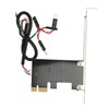 Computer Power Reset Switch PCIE Card Precise Control Thickened Gold