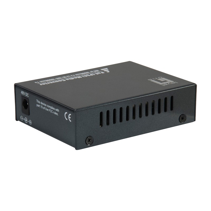 LevelOne Gigabit RJ45 to SFP Media Converter PoE PSE