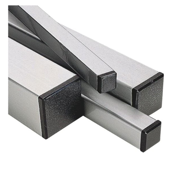 4 x Square Lamellar Plugs, Made in Germany, Pipe Covers