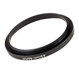 43mm to 46mm Step-Up Ring Filter adapter (43mm-46mm) Camera Filter Ring for 46mm UV ND CPL Filter (MPIXO)
