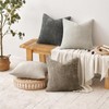 4 Packs Throw Pillow Covers Chenille,Decorative Lumbar Pillow Covers, JOMWEN